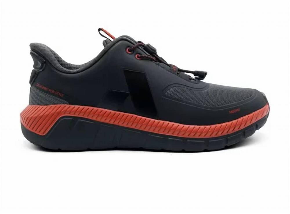 NEW ANODYNE men's sport runner shoes with heel assist in black red
